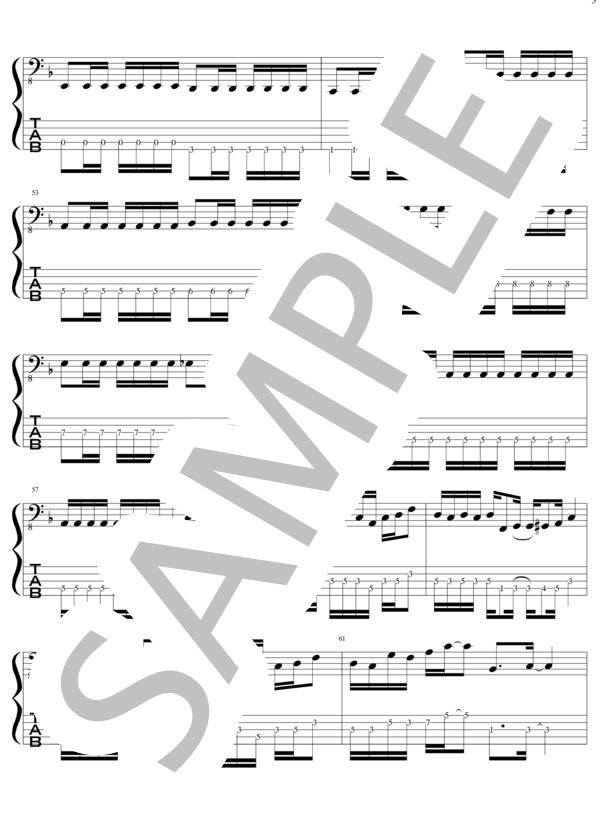 Get closer (GRAN・TURISMO) / エレキベース 中〜上級 - サンプル譜面 5/5