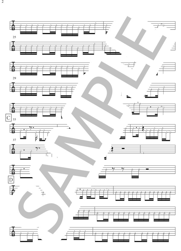 Get closer (GRAN・TURISMO) / エレキベース 中〜上級 - サンプル譜面 2/5