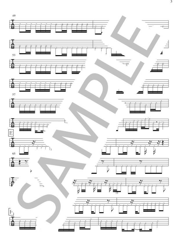 Get closer (GRAN・TURISMO) / エレキベース 中〜上級 - サンプル譜面 3/5