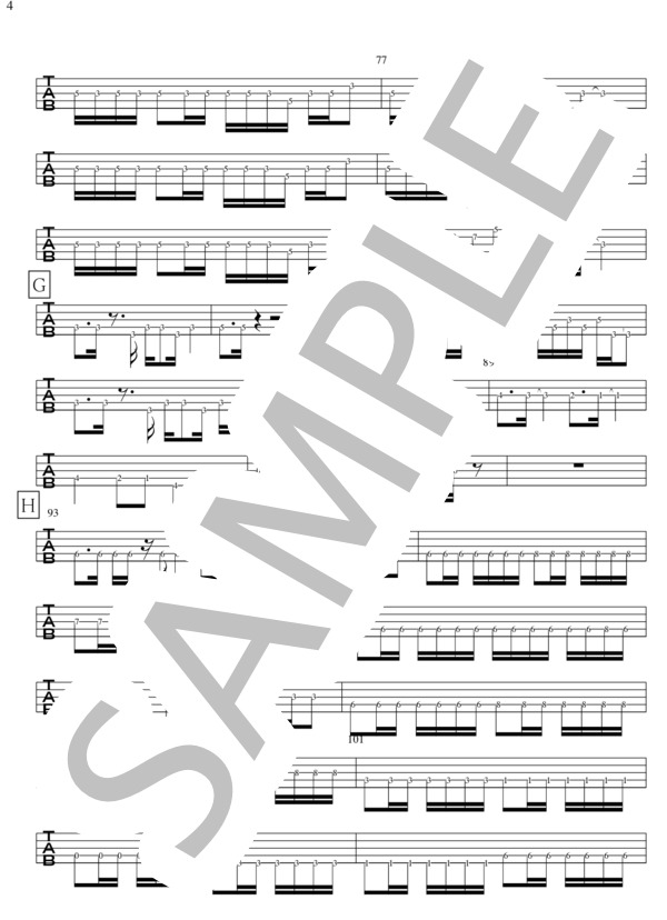 Get closer (GRAN・TURISMO) / エレキベース 中〜上級 - サンプル譜面 4/5