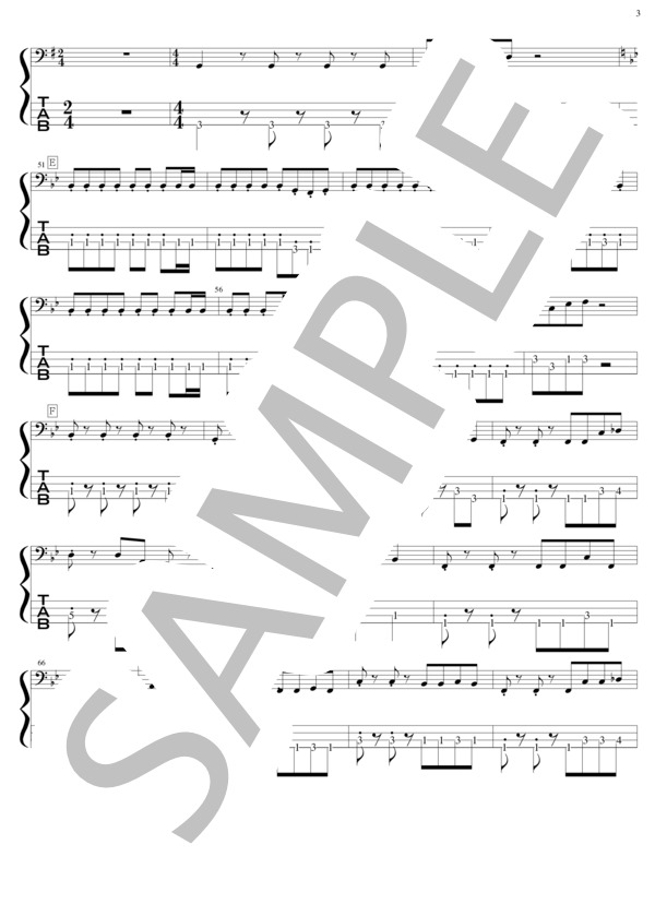 楽譜】希望の鐘が鳴る朝に / THE ALFEE (エレキベース / 入門〜初級