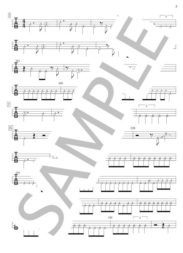 楽譜】BRAVE LOVE～GALAXY EXPRESS 999 / THE ALFEE (エレキベース