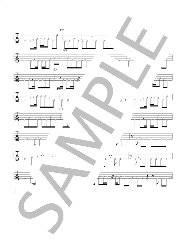 ゲレンデがとけるほど恋したい (広瀬 香美) / エレキベース 中〜上級 - サンプル譜面 4/4