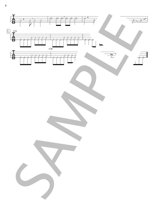 Angry Shotgun (TOTALFAT) / エレキベース 初〜中級 - サンプル譜面 4/4