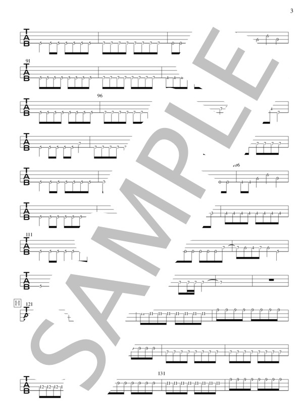 素晴らしい世界 (琴織) / エレキベース 初級 - サンプル譜面 3/5