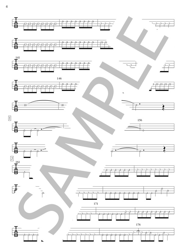 素晴らしい世界 (琴織) / エレキベース 初級 - サンプル譜面 4/5