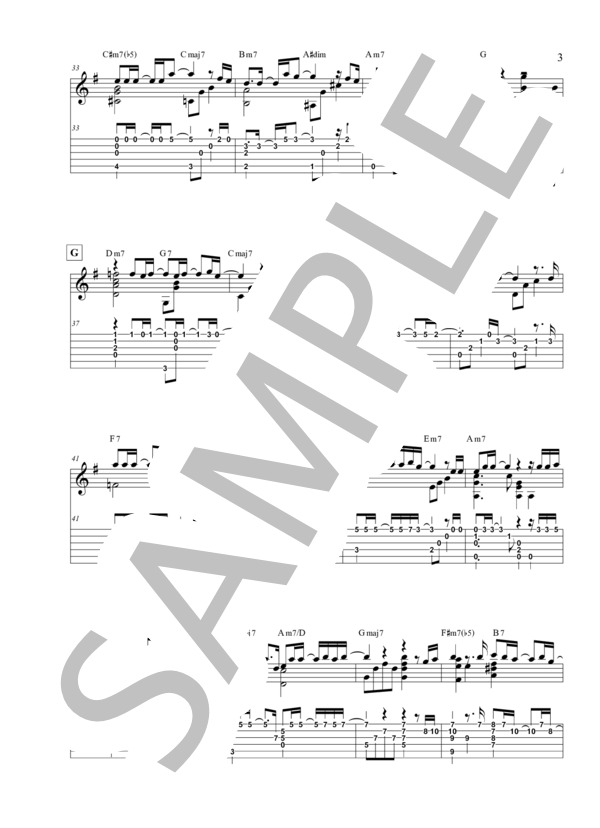 You Go Your Way (CHEMISTRY) / ギターソロ 初〜中級 - サンプル譜面 3/4