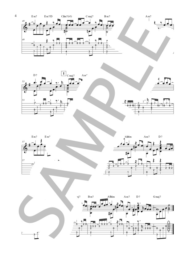 You Go Your Way (CHEMISTRY) / ギターソロ 初〜中級 - サンプル譜面 4/4