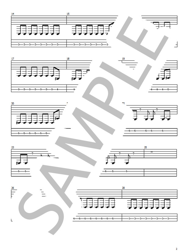 monolith (04 limited sazabys) / エレキベース 初級 - サンプル譜面 2/5