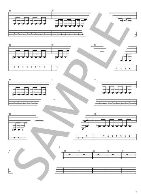 monolith (04 limited sazabys) / エレキベース 初級 - サンプル譜面 3/5