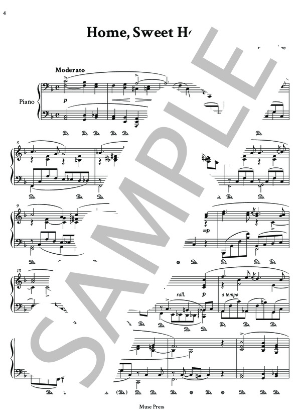 ビショップ / ゴドフスキー：埴生の宿 (序文：マルク＝アンドレ・アムラン） (レオポルド・ゴドフスキー) / ピアノソロ 上級 - サンプル譜面 4/5