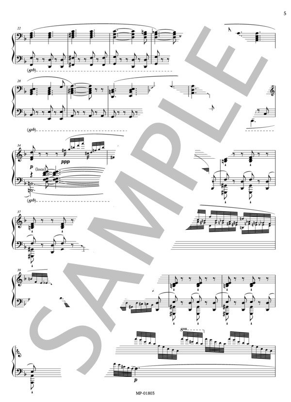 レスリー・ハワード：「ラディゴア」サリヴァンのオペラによるピアノのための演奏会用幻想曲 作品40 (アーサー・サリヴァン) / ピアノソロ 上級 - サンプル譜面 5/5