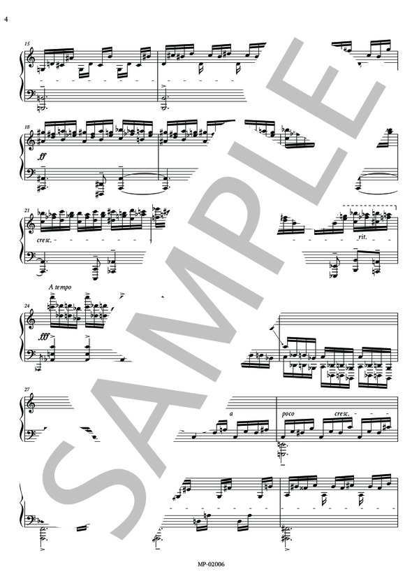 諸井三郎：ピアノのための組曲 作品23 (1942) (諸井 三郎) / ピアノソロ 中級 - サンプル譜面 4/5