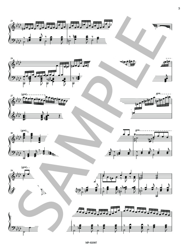 諸井三郎：ピアノのための2つの即興曲 (1922) (諸井 三郎) / ピアノソロ 中級 - サンプル譜面 5/5