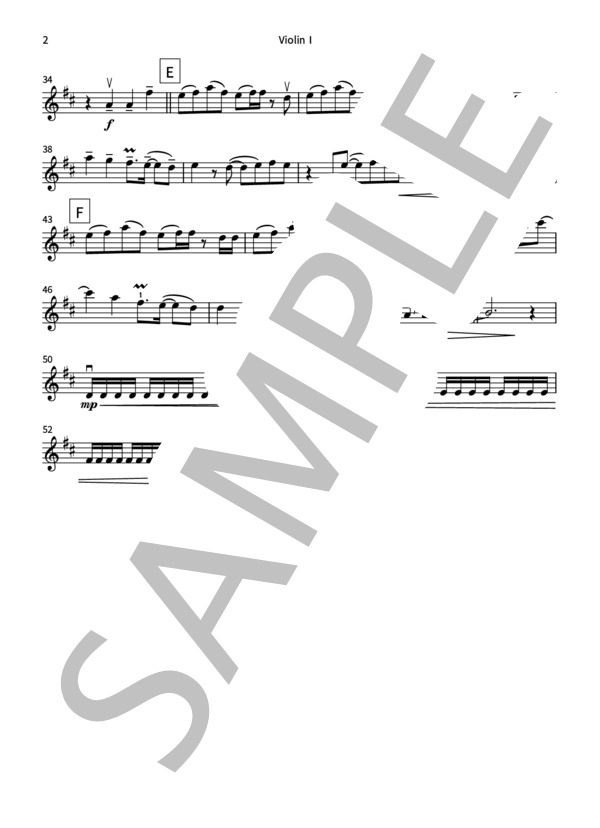 紅蓮華（バイオリン二重奏・かんたんアレンジ） (LiSA) / ヴァイオリン 初〜中級 - サンプル譜面 5/5