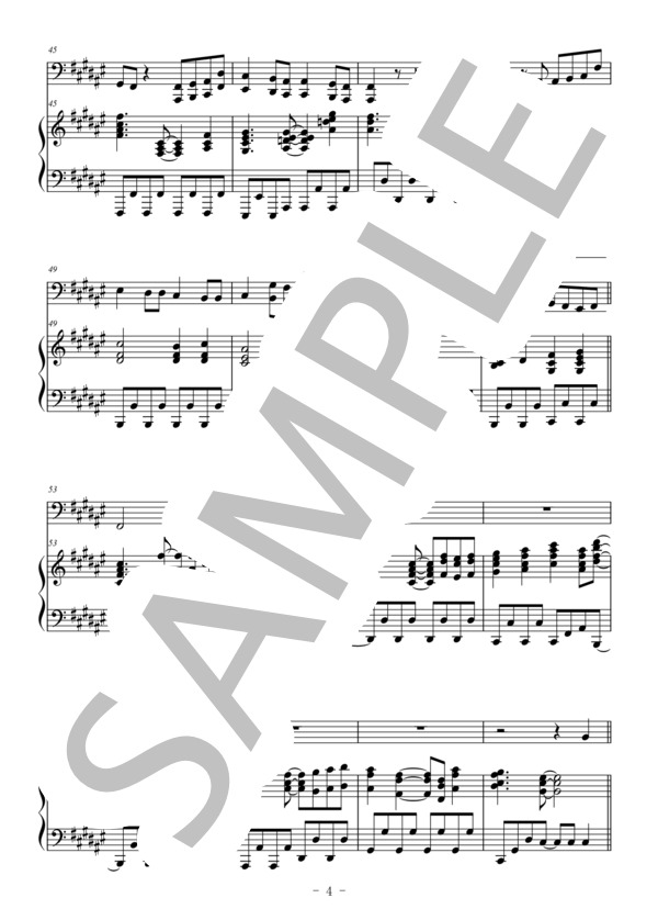 マイガール（チューバ＆ピアノ伴奏） (嵐) / 上級 - サンプル譜面 4/5