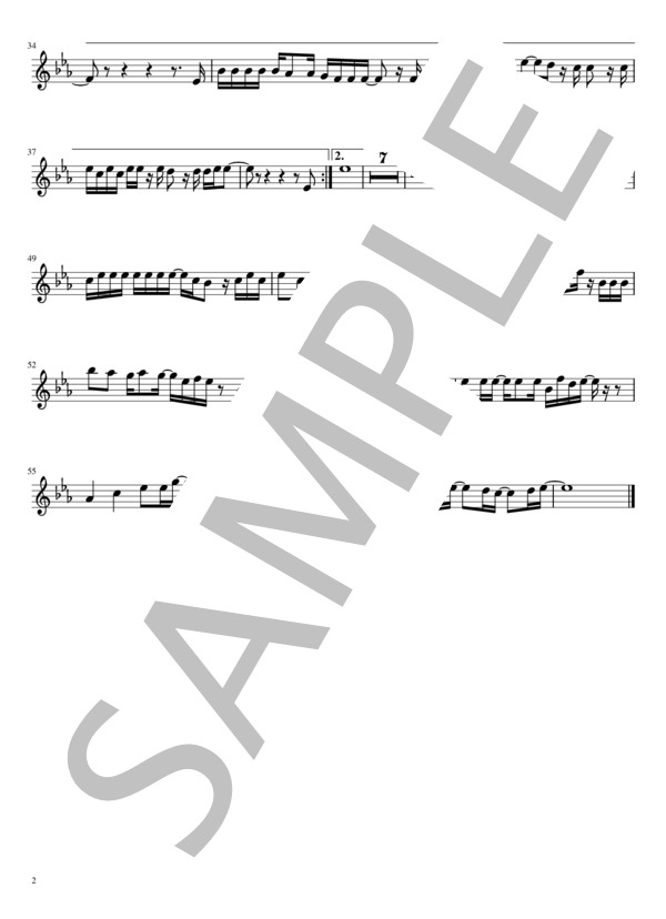 猫（フルートソロ / 2重奏） (あいみょん) / 初〜中級 - サンプル譜面 5/5