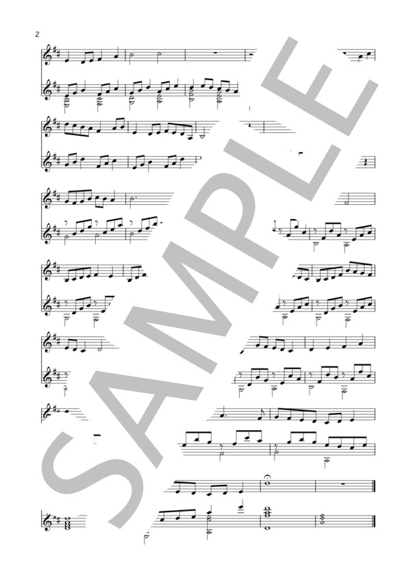 和〜なごみ (nyuCrossroad) / オカリナ 初〜中級 - サンプル譜面 2/2