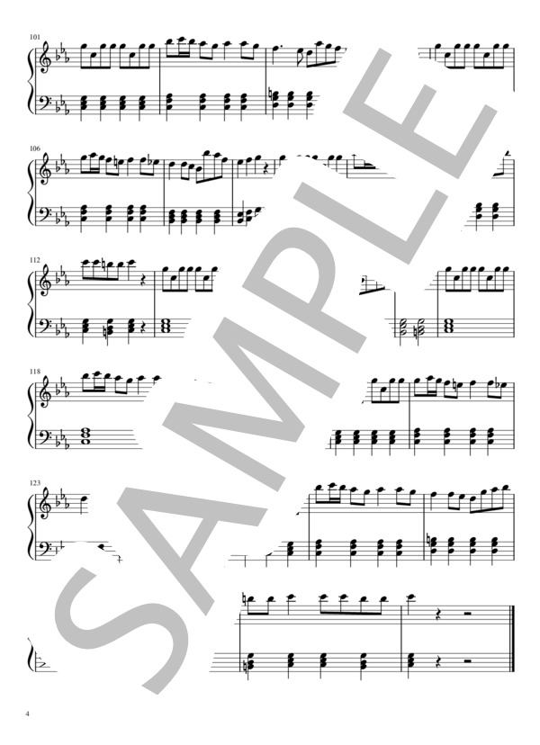 おジャ魔女カーニバル！！ (MAHO堂) / ピアノソロ 初級 - サンプル譜面 4/4