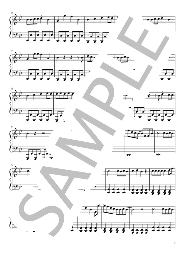 惑星ループ（初～中級） (ナユタン星人) / ピアノソロ 初〜中級 - サンプル譜面 3/5