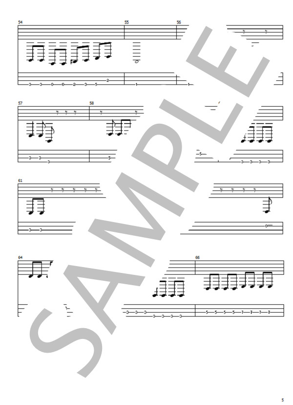 オシャレ大作戦 (ネクライトーキー) / エレキベース 初〜中級 - サンプル譜面 5/5