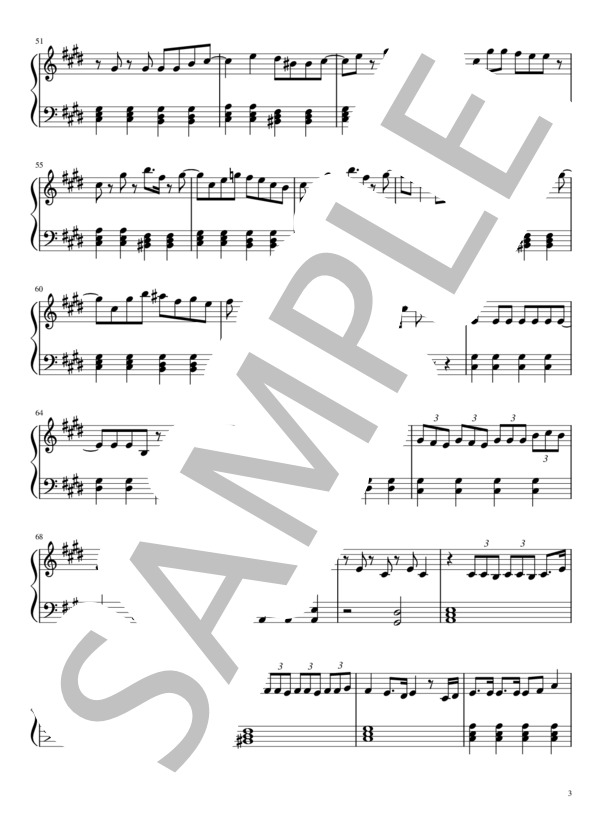 乙女解剖 (DECO＊27) / ピアノソロ 初級 - サンプル譜面 3/5