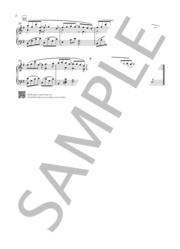 Your Broken Heart (Reprise)「トレース～科捜研の男～」より【ピアノソロ】 (Ken Arai) / 中〜上級 - サンプル譜面 2/2