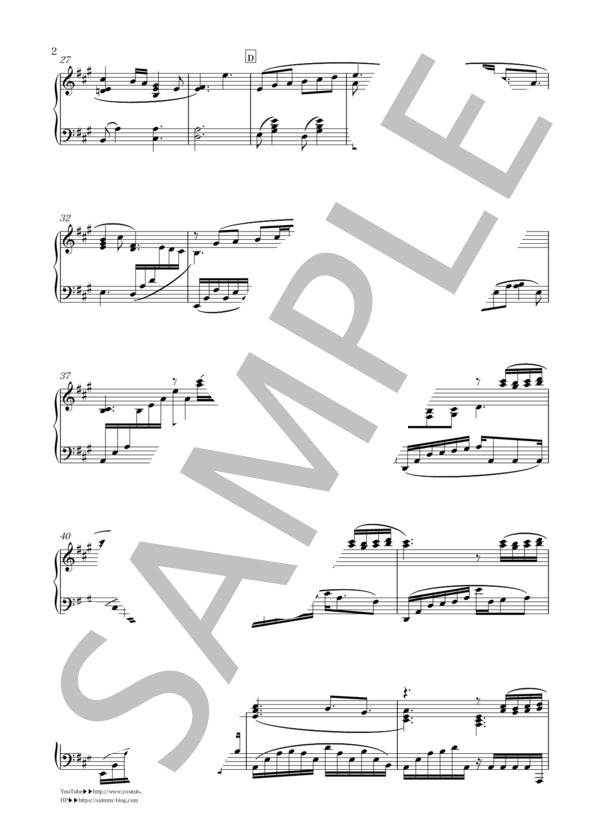 みことなら、大丈夫。「4分間のマリーゴールド」より (兼松 衆) / ピアノソロ 中〜上級 - サンプル譜面 2/4