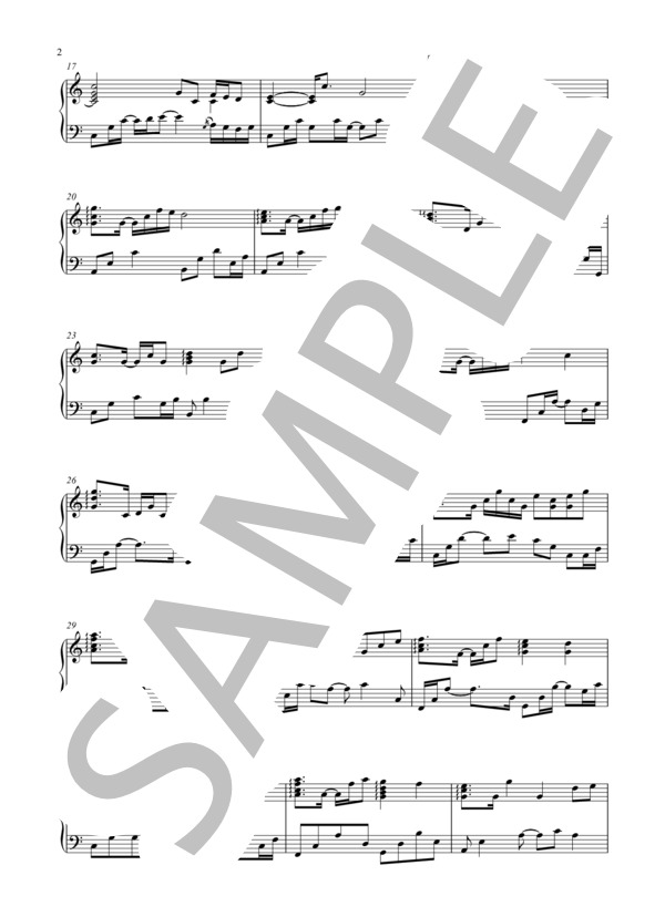 青春ボンバー・Pf2「野ブタ。をプロデュース」より (池 頼広) / ピアノソロ 中〜上級 - サンプル譜面 2/3