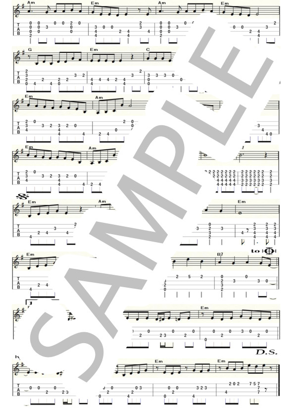 お久しぶりね（ウクレレソロ / Low-G / 中級)-小柳ルミ子- (小柳 ルミ子) / 中級 - サンプル譜面 2/2