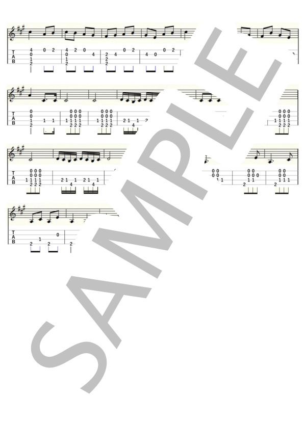 トルコ行進曲（ウクレレソロ / Low-G / 中級)-モーツァルト- (ヴォルフガング・アマデウス・モーツァルト) / 中級 - サンプル譜面 2/2