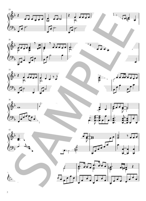 僕らの制服クリスマス (=LOVE) / ピアノソロ 初〜中級 - サンプル譜面 2/5