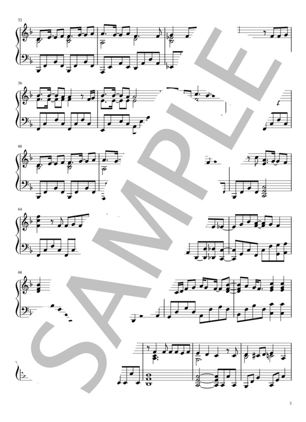 僕らの制服クリスマス (=LOVE) / ピアノソロ 初〜中級 - サンプル譜面 3/5