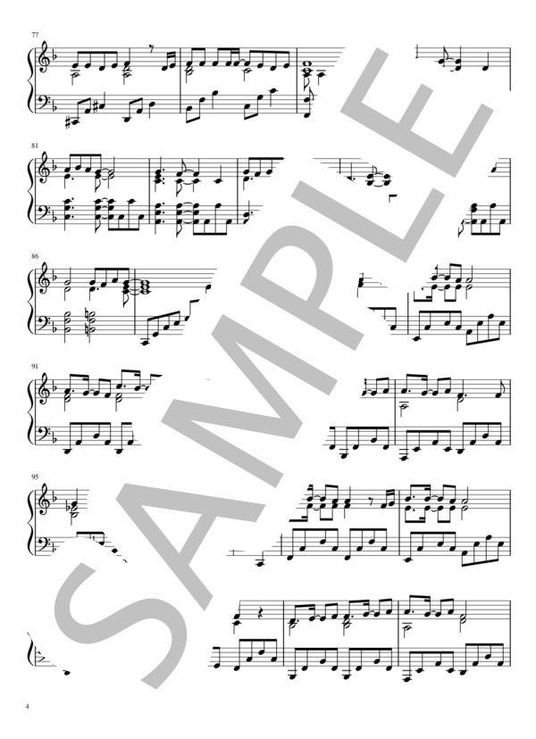 僕らの制服クリスマス (=LOVE) / ピアノソロ 初〜中級 - サンプル譜面 4/5