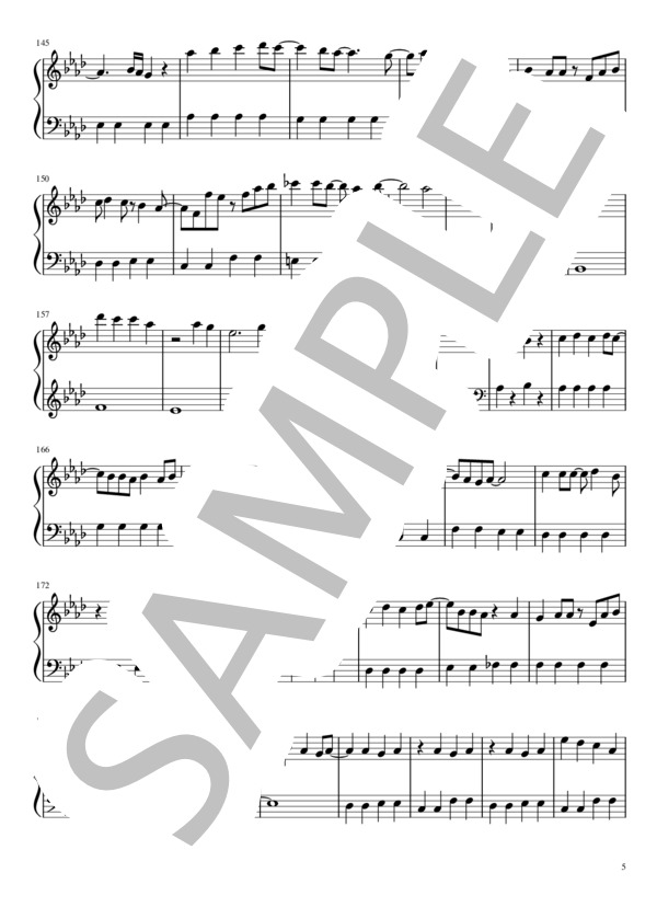 探せダイヤモンドリリー (=LOVE) / ピアノソロ 入門〜初級 - サンプル譜面 5/5