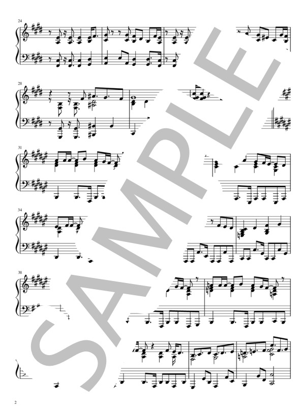 高輪ゲートウェイ駅ができる頃には(BEYOOOOONDS,CHICA#TETSU / ピアノソロ / 中〜上級） / 中〜上級 - サンプル譜面 2/5