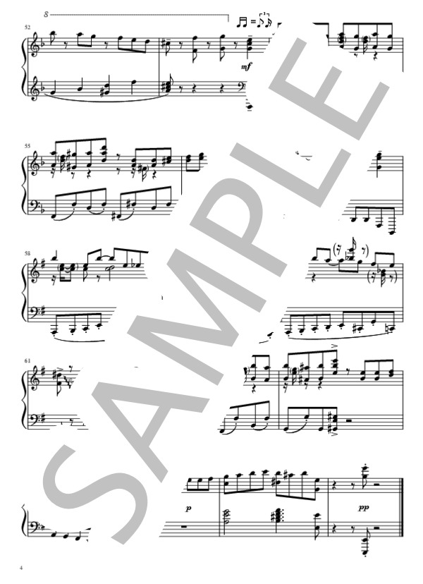 おとなの掟 (椎名 林檎) / ピアノソロ 中級 - サンプル譜面 4/4