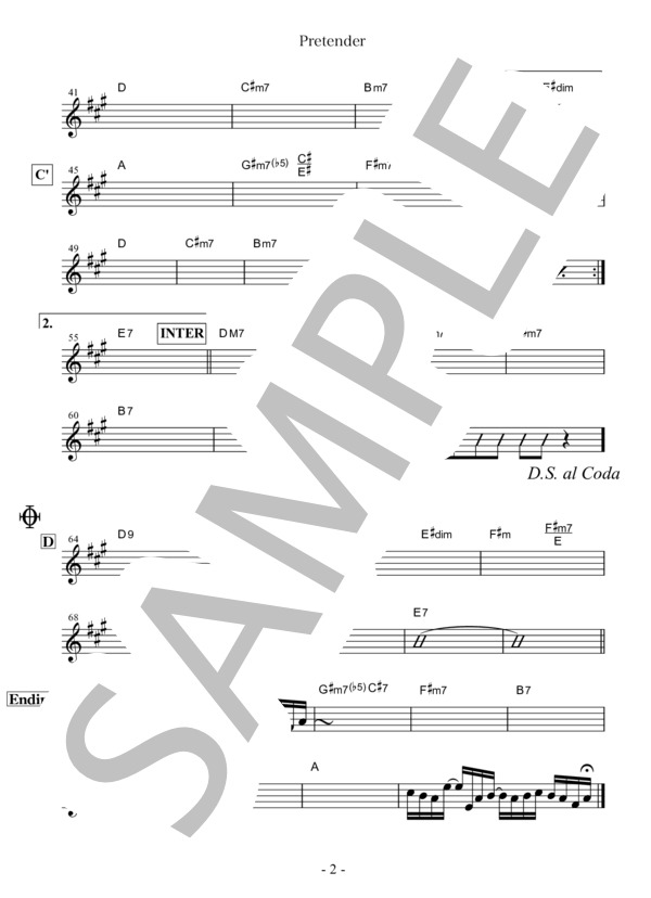 Pretender (Official髭男dism) / 全て 中級 - サンプル譜面 4/4