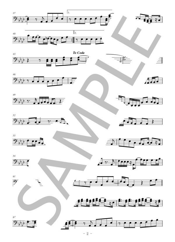 Pretender(メロディー譜:ファゴット） (Official髭男dism) / 上級 - サンプル譜面 2/3