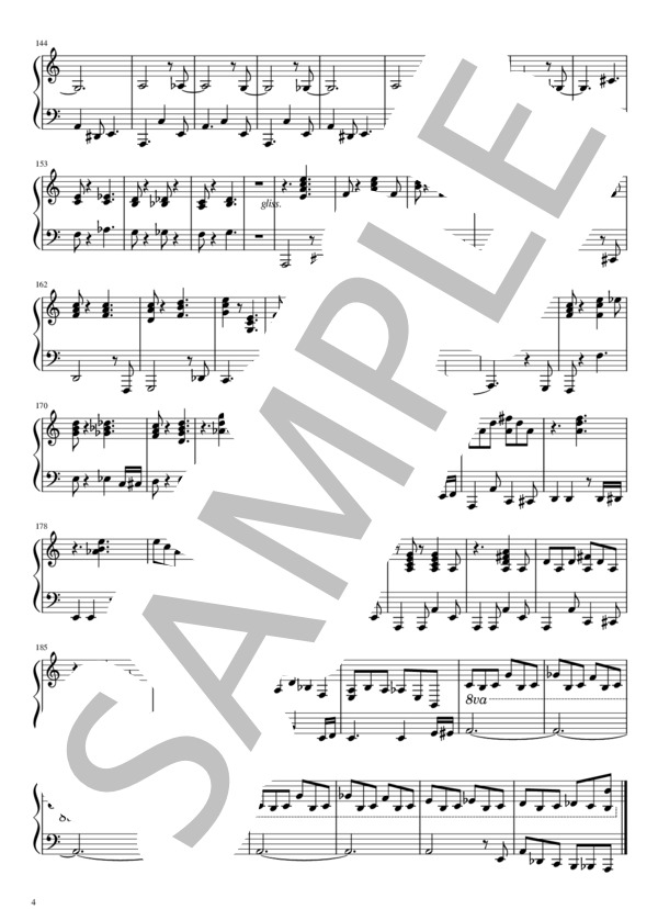 レッドデータクリーチャー (日食 なつこ) / ピアノ弾き語り 中級 - サンプル譜面 4/4