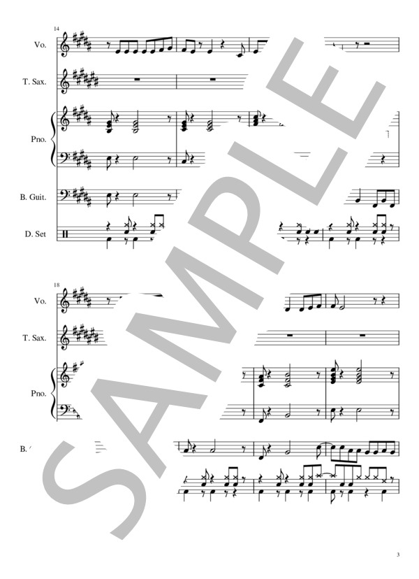 ロマンスの林檎 (SPRiNGS) / バンドスコア 初〜中級 - サンプル譜面 3/5