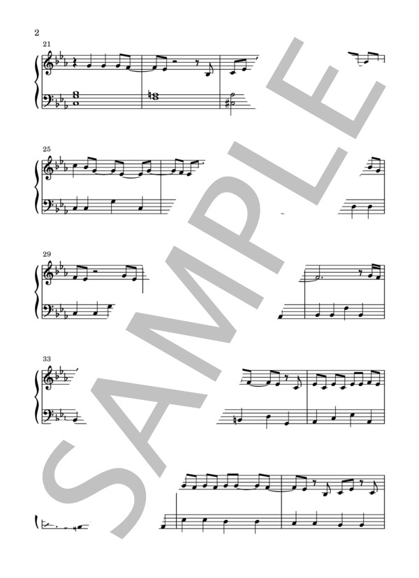 SAMPO (くるり) / ピアノソロ 入門 - サンプル譜面 2/5