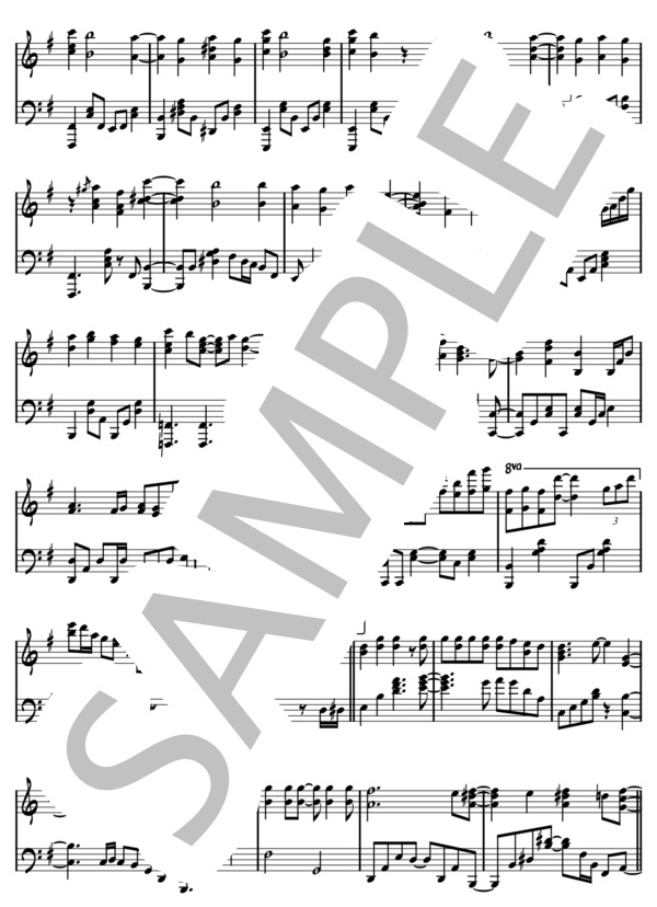 Catch the Moment (LiSA) / ピアノソロ 中〜上級 - サンプル譜面 3/5