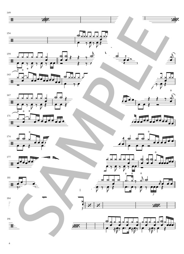 楽譜】DAHLIA / X JAPAN (ドラム / 中〜上級) - Piascore 楽譜ストア