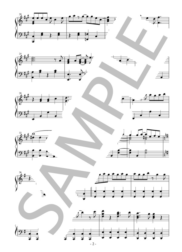 【ジャストピアノ】イヤヨイヤヨモスキノウチ！ TVアニメ「通常攻撃が全体攻撃で二回攻撃のお母さんは好きですか？」オープニン (スピラ・スピカ) / ピアノソロ 中〜上級 - サンプル譜面 2/3