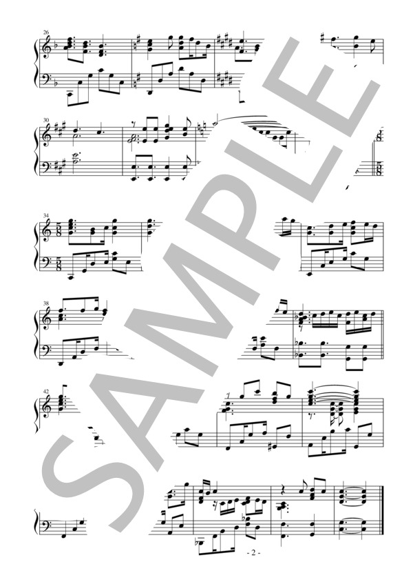 【エクセレントピアノ】真っ白 TVアニメ「本好きの下剋上 司書になるためには手段を選んでいられません」オープニングテーマ (諸星 すみれ) / ピアノソロ 上級 - サンプル譜面 2/2