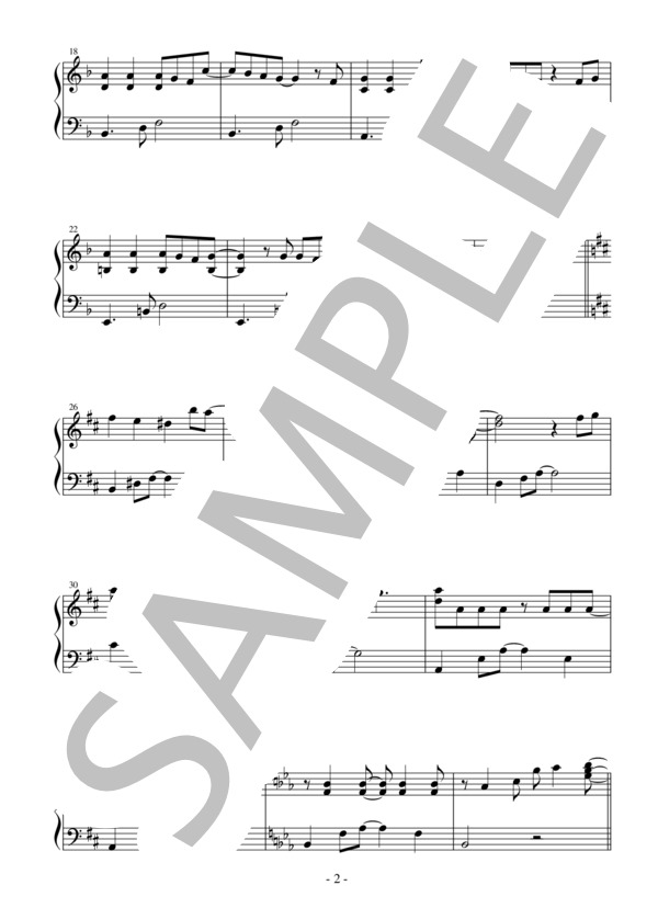 【かんたんピアノ】町かどタンジェント TVアニメ「まちカドまぞく」オープニングテーマ (辻林 美穂) / ピアノソロ 初〜中級 - サンプル譜面 2/4