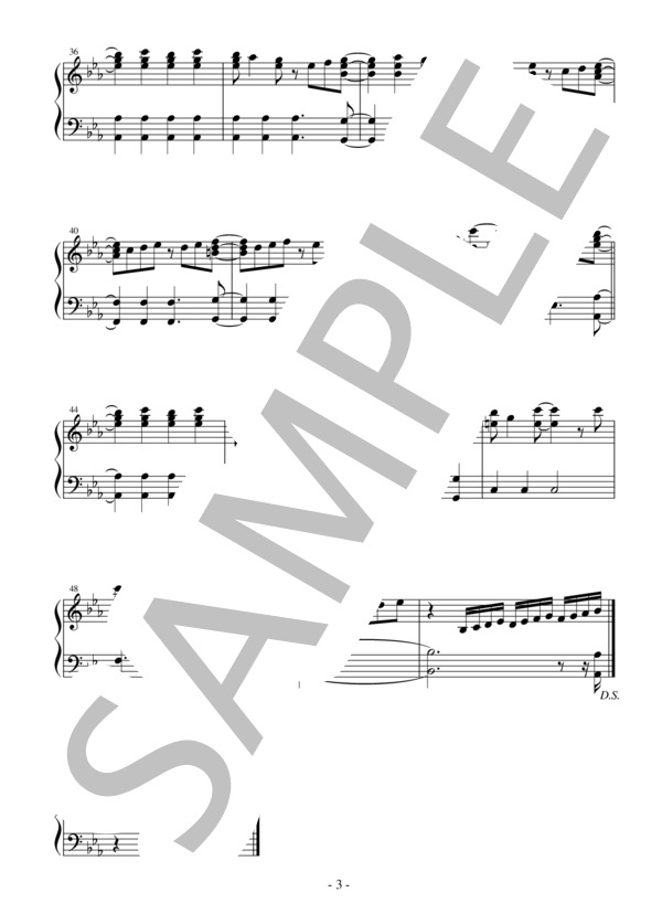 【かんたんピアノ】町かどタンジェント TVアニメ「まちカドまぞく」オープニングテーマ (辻林 美穂) / ピアノソロ 初〜中級 - サンプル譜面 3/4