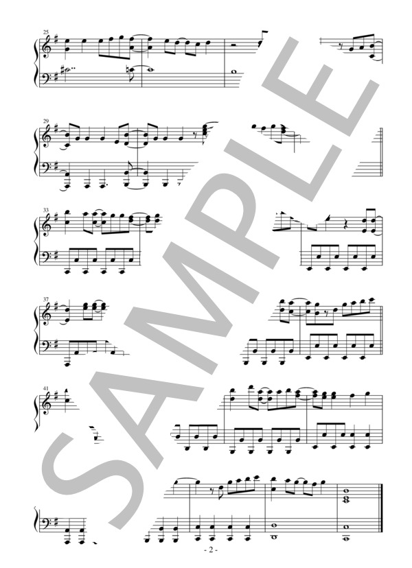 【かんたんピアノ】ツバサ TVアニメ「あひるの空」エンディングテーマ (saji) / ピアノソロ 初〜中級 - サンプル譜面 4/5