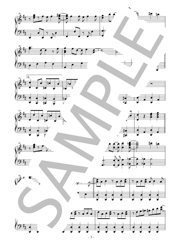 【ジャストピアノ】乙女のルートはひとつじゃない！ TVアニメ「乙女ゲームの破滅フラグしかない悪役令嬢に転生してしまった…」オープニングテーマ (angela) / ピアノソロ 中〜上級 - サンプル譜面 3/5